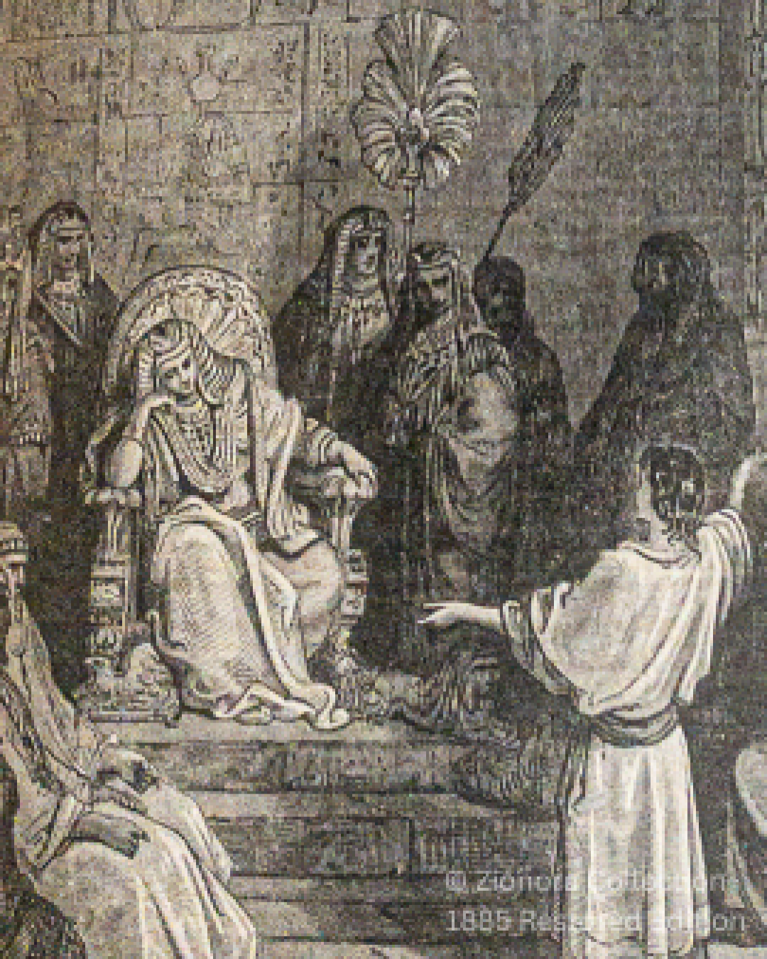 Joseph Before Pharaoh — Authorized 1885 Bible Edition